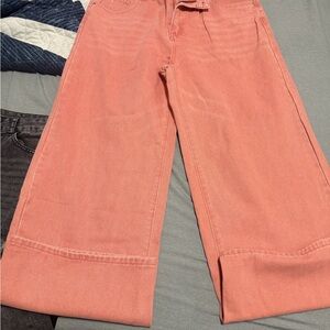 SHEIN Pink Flare Jeans